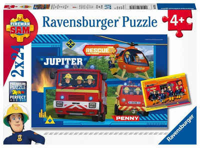 Ravensburger Puzzle Feuerwehrman Sam: Wasser marsch mit Sam - Puzzle mit 24 Teilen, 24 Puzzleteile