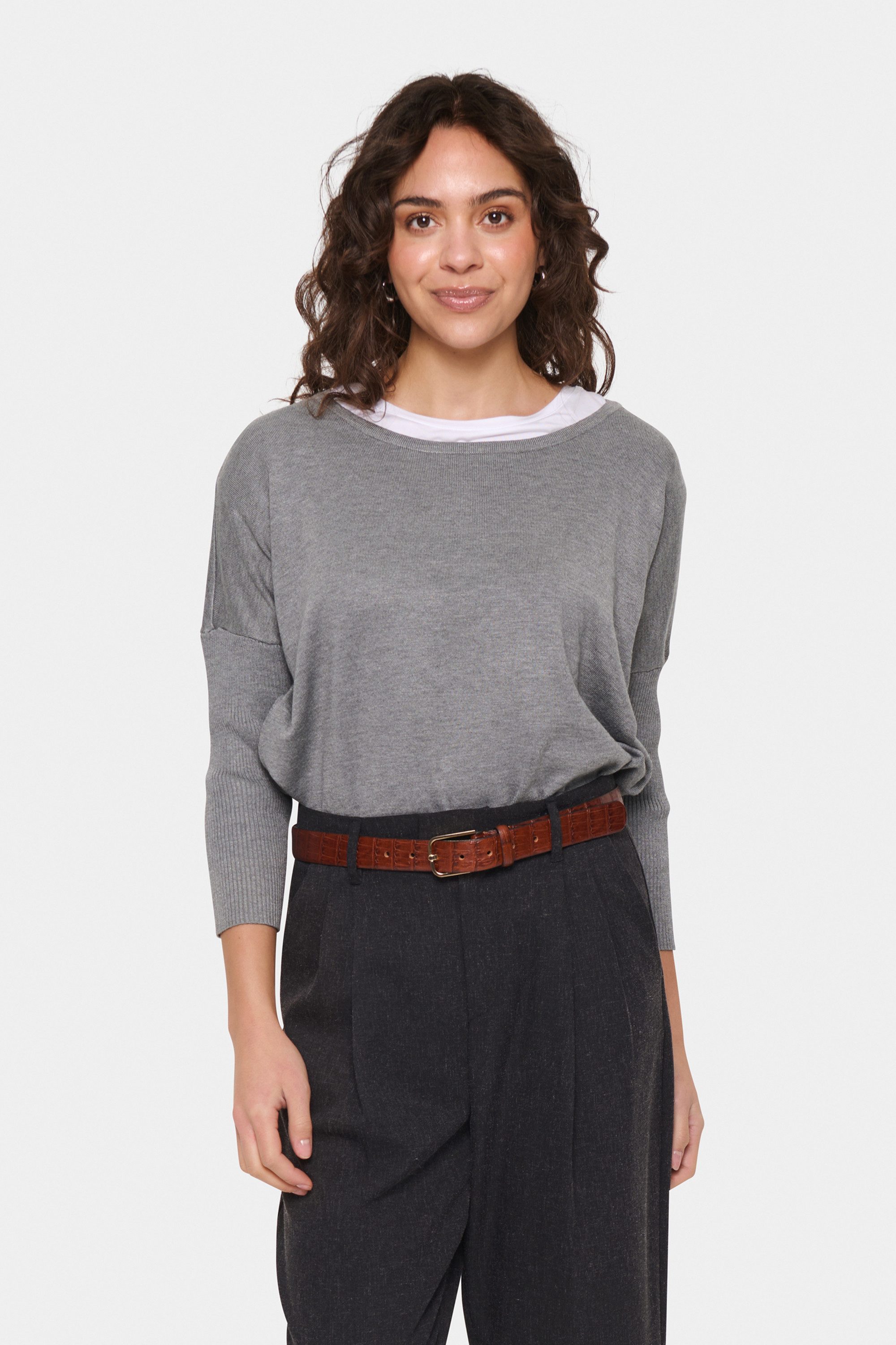 Saint Tropez Strickpullover A2561, MilaSZ R-Neck Pullover günstig online kaufen