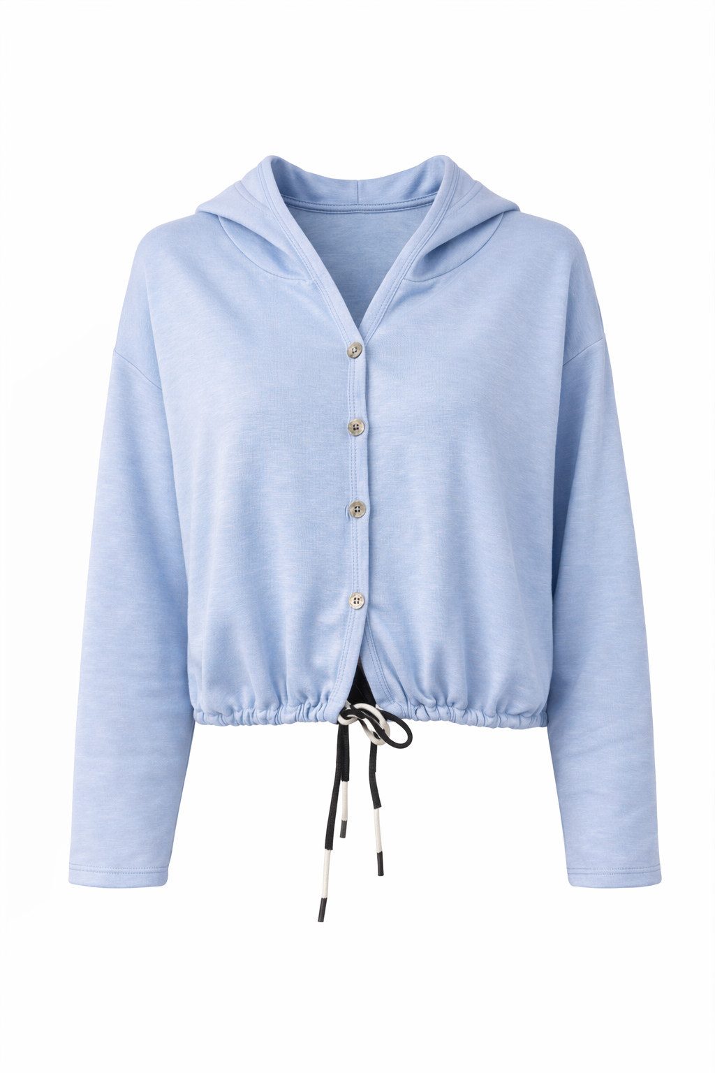 ITALY VIBES Kapuzensweatjacke - Sweatjacke - Kapuzenjacke - Sommerjacke - leichte Jacke für Damen ONE SIZE / passend für Größe XS - L