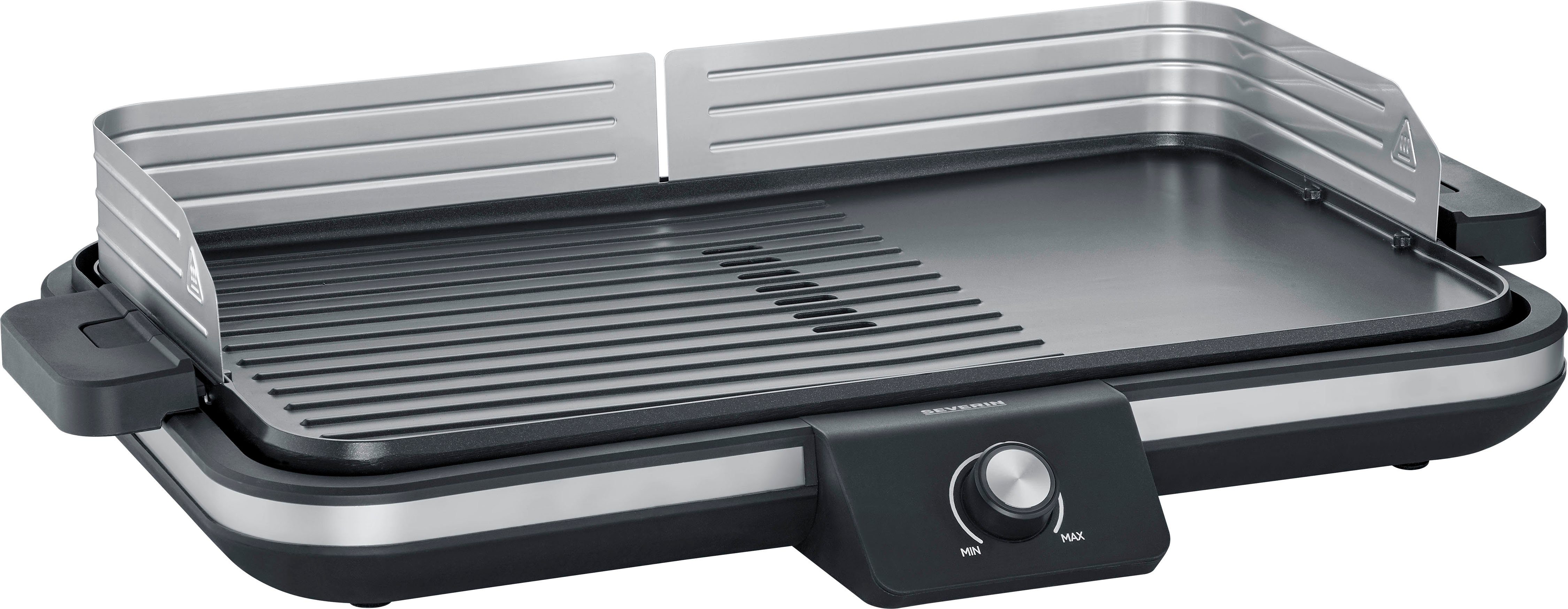 Severin Tischgrill Plancha, PG 8564, 2300 W, Nach wenigen Minuten kann der Grillspaß beginnen