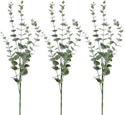 Kunstpflanze Kunstpflanze Eukalyptuszweig 3er-Pack