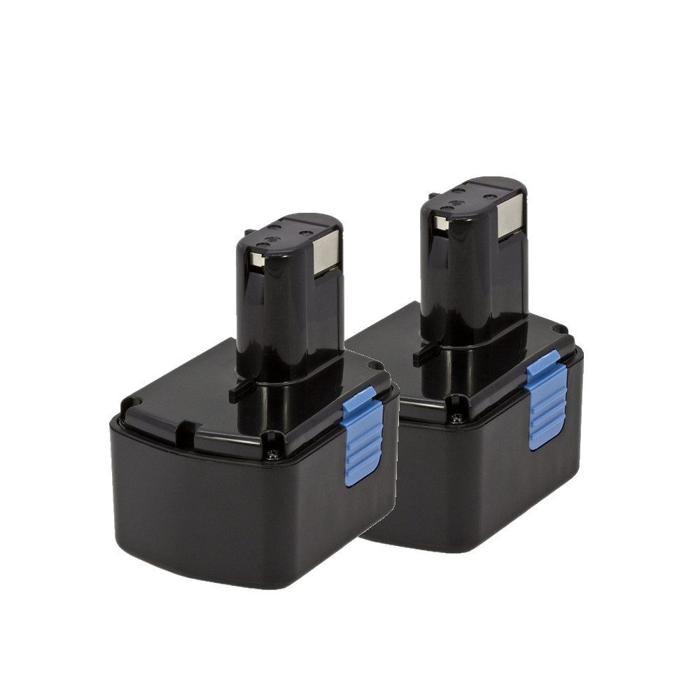 Trade-Shop 2x Akku passend für Hitachi EB1414L EB1420RS EB1430H EB1430R EB14H Akku Ni-MH 3300 mAh (14,4 V)