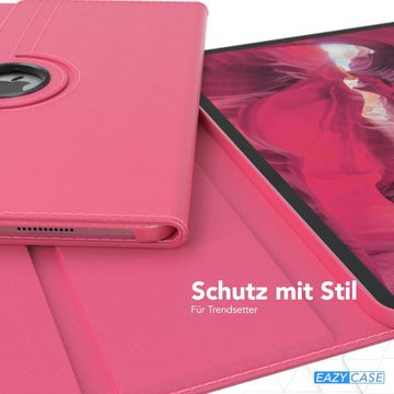 EAZY CASE Tablet-Hülle Rotation Case für iPad Pro 5./6. Gen. 2021/2022 12,9 Zoll, Klapphülle zum Aufstellen Rundum Hülle Book Tablet Slim Klappcase Pink