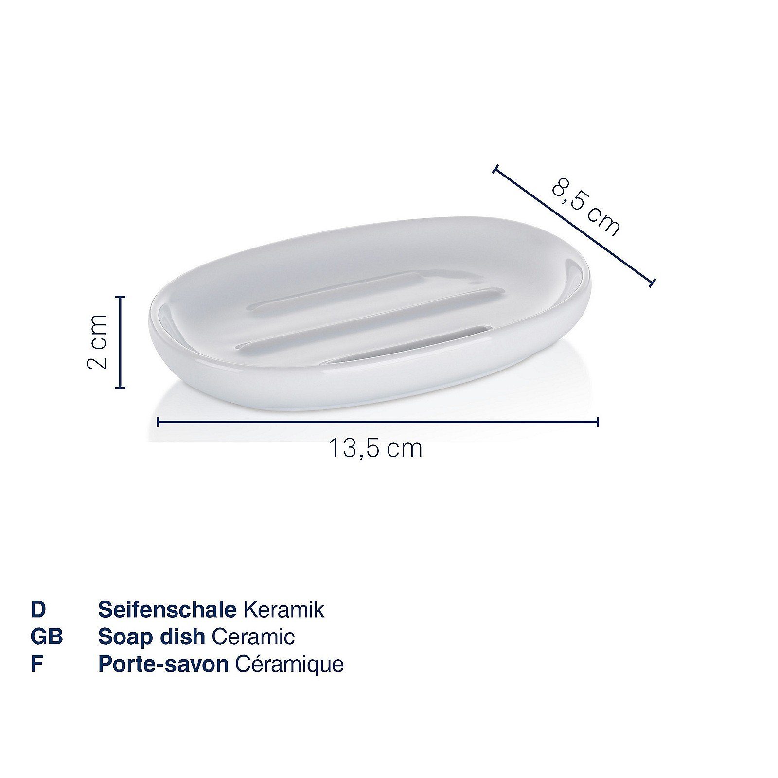 kela Seifenschale Isabella, Breite: 8,5 cm