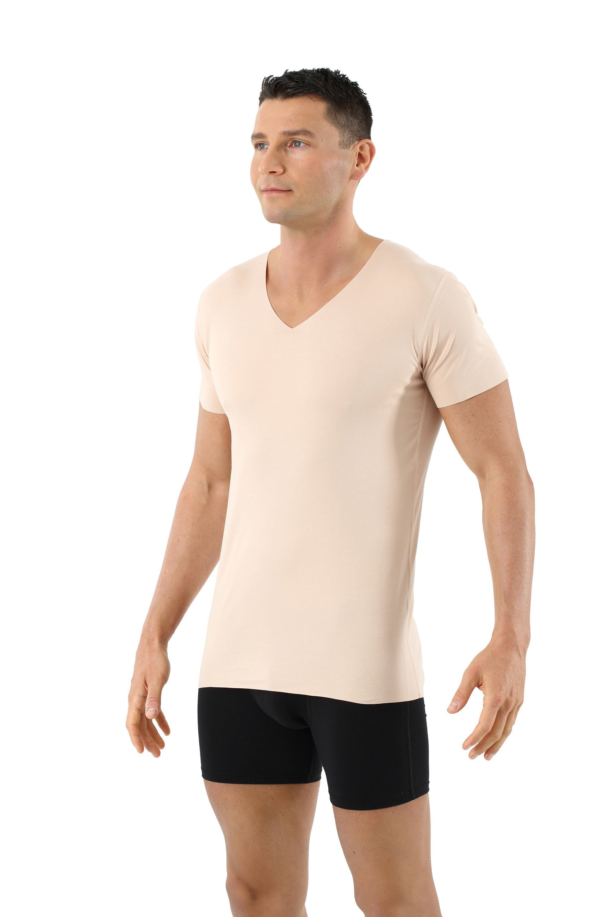 Albert Kreuz Unterhemd Lasercut ohne Saum V-Neck (kein Set, kein Set)