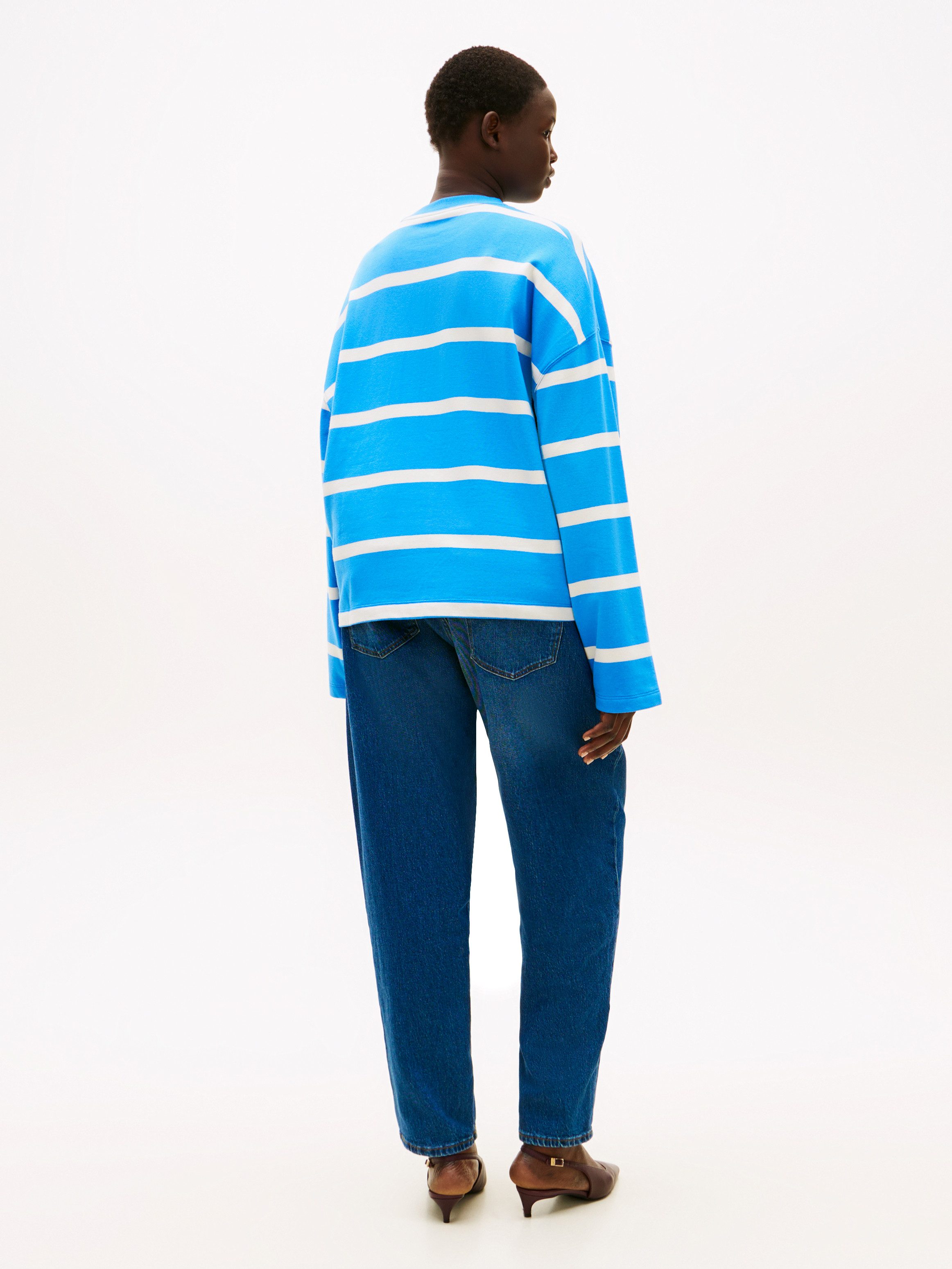 Tommy Hilfiger Curve Sweatshirt CRV TH SCRIPT MDRN TERRY SWTSHRT in großen Größen