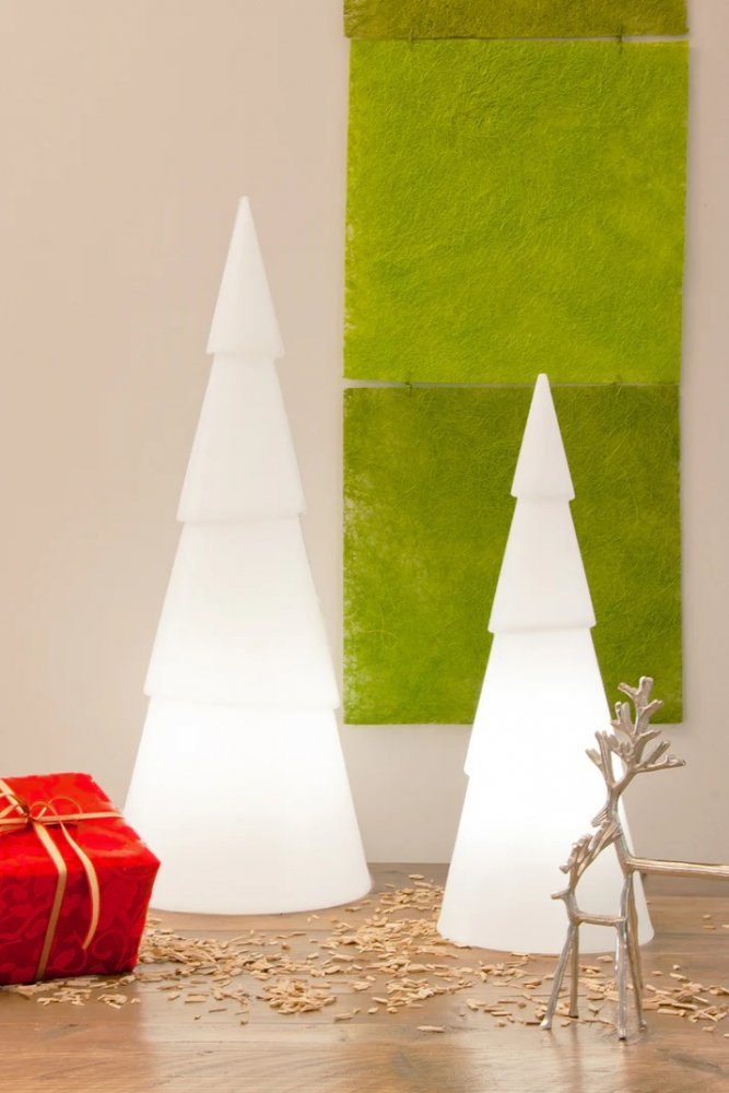 8 seasons design LED-Dekofigur 8 seasons - Motivleuchte Shining Tree rund 55 cm weiß