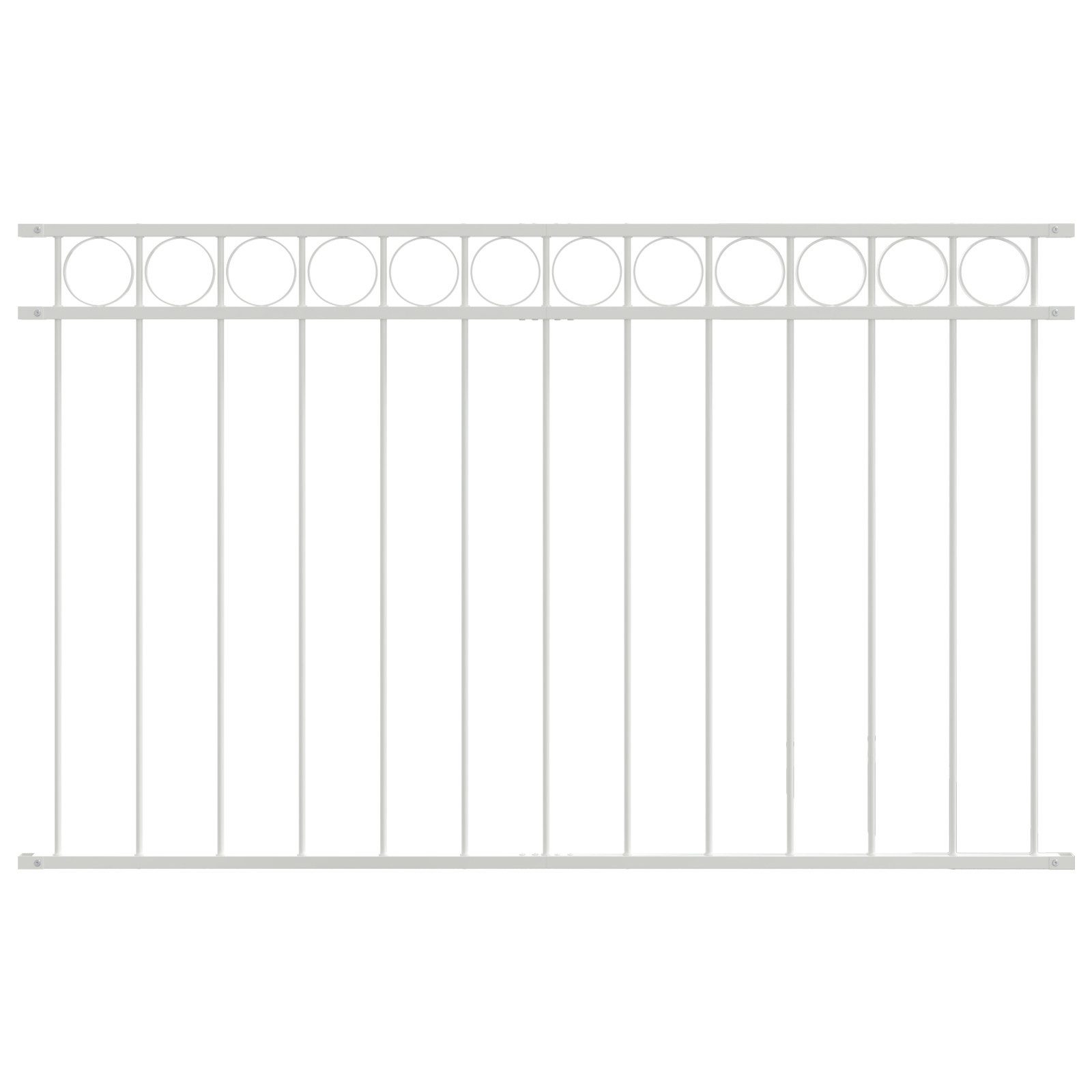 vidaXL Gartenzaun Zaunfeld Weiß 1,7x1 m günstig online kaufen