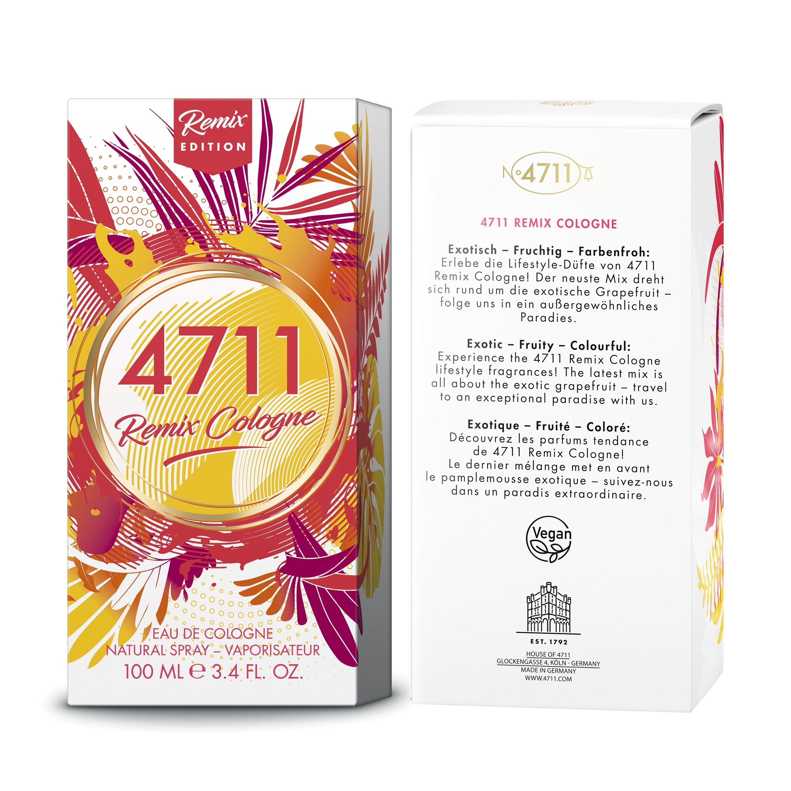 4711 Eau de Cologne 4711 REMIX, EdC 100 ml NS Exotic Paradies (Grapfruit)
