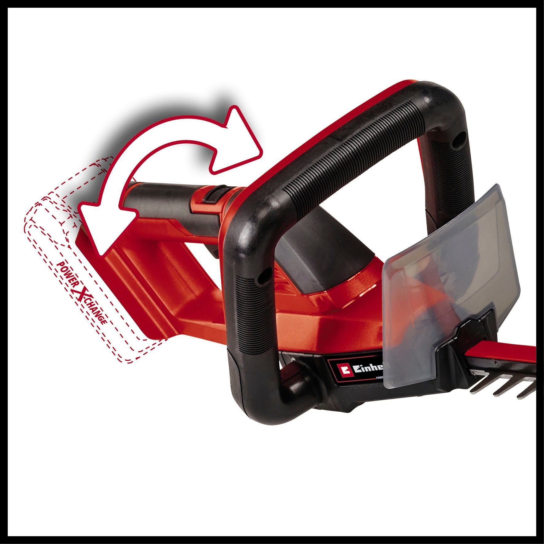 Einhell Akku-Heckenschere GC-CH 18/50 Li-Solo, 50 cm Schnittlänge, ohne Akku und Ladegerät – Bild 5 von 5