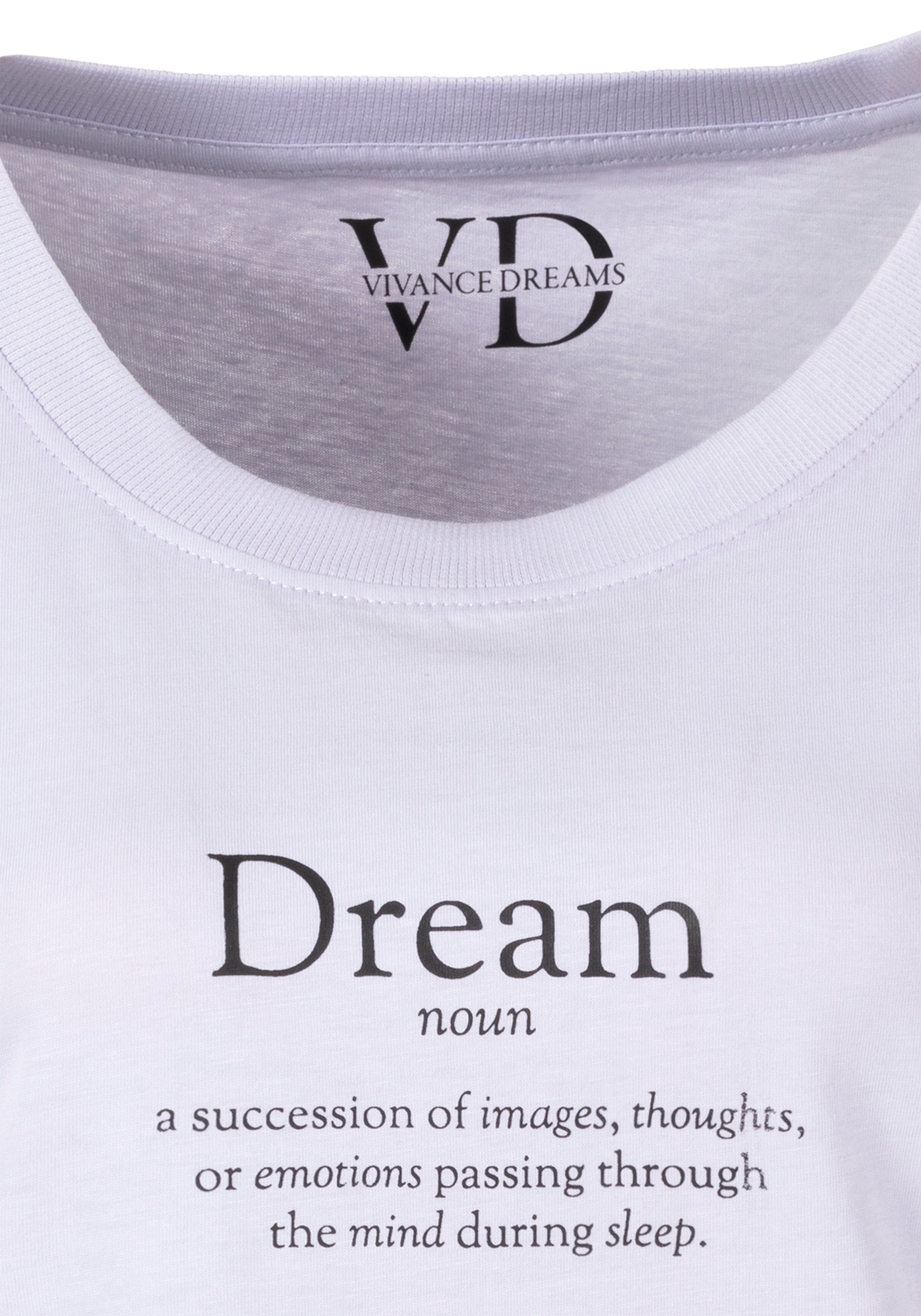 Vivance Dreams Nachthemd (1-tlg) mit Statementdruck