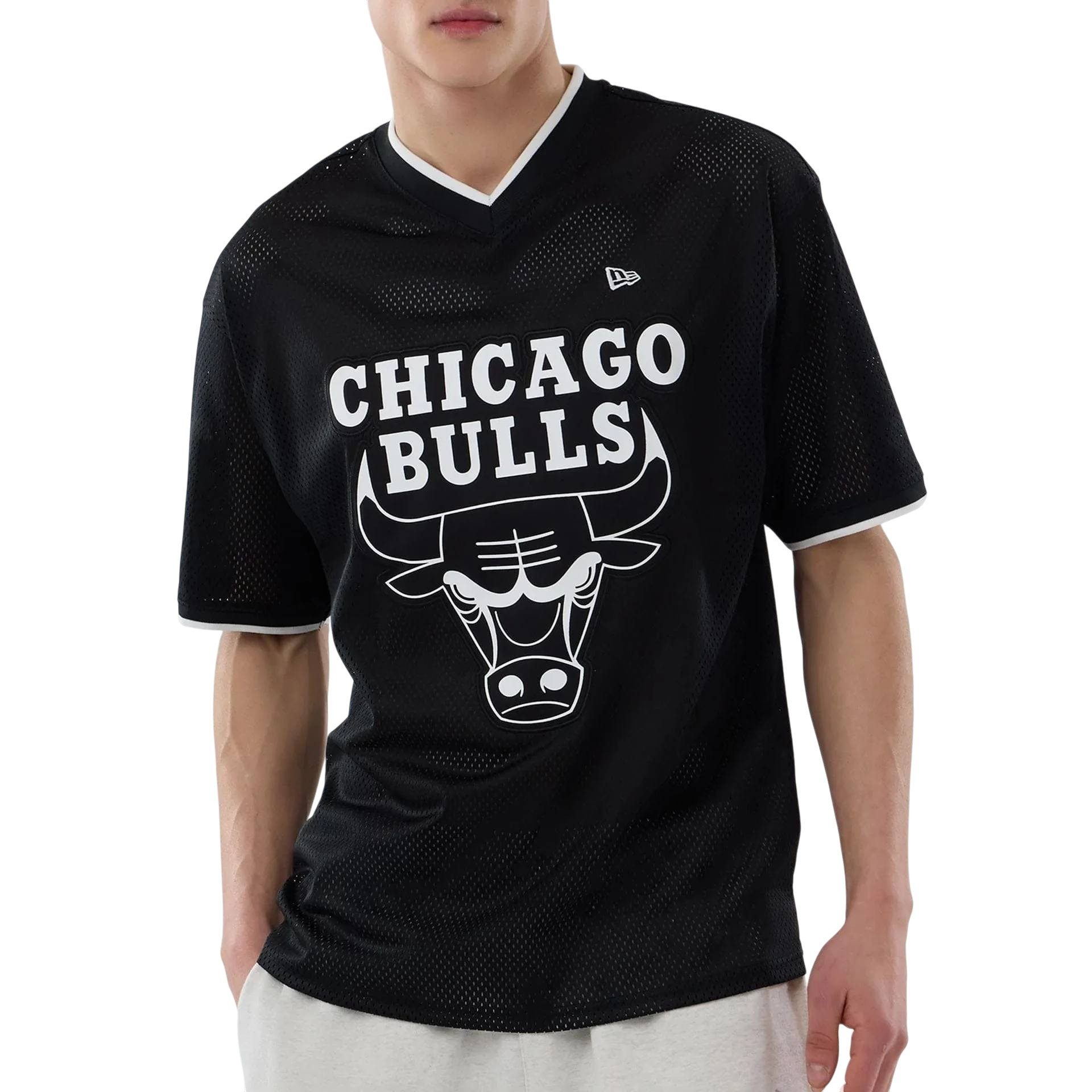 T-Shirt Mesh Oversized NBA Chicago Bulls Logo