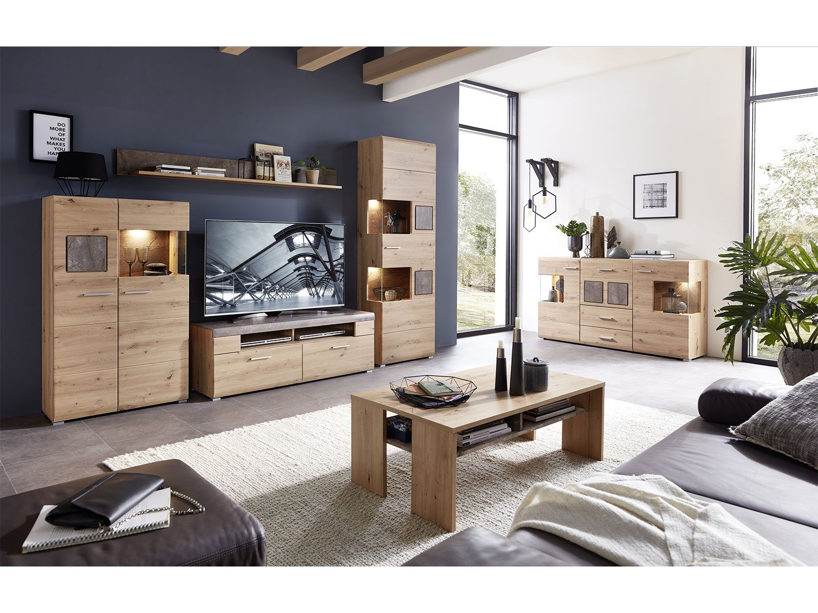 freiraum Vitrine Springhill 80 x 139 x 37 cm (B/H/T)