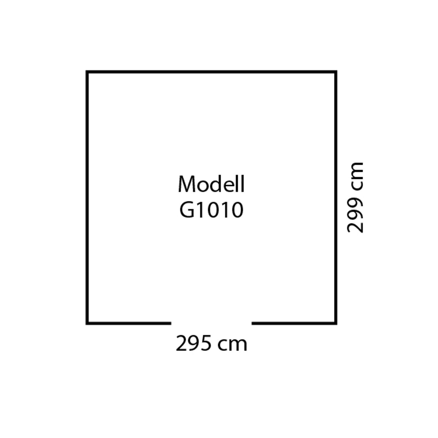 Globel Industries Gerätehaus / 1010" m) Mteall-Gartenmanager silber "Dream metallic (9,52