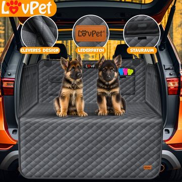 Lovpet Tier-Kofferraumschutzdecke, Hund gesteppt mit Seiten- und Ladekantenschutz