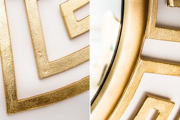riess-ambiente Wandspiegel EUPHORIA XL 85cm gold (1-St), Wohnzimmer · rund · mit Rahmen · Metall · Handmade · Deko