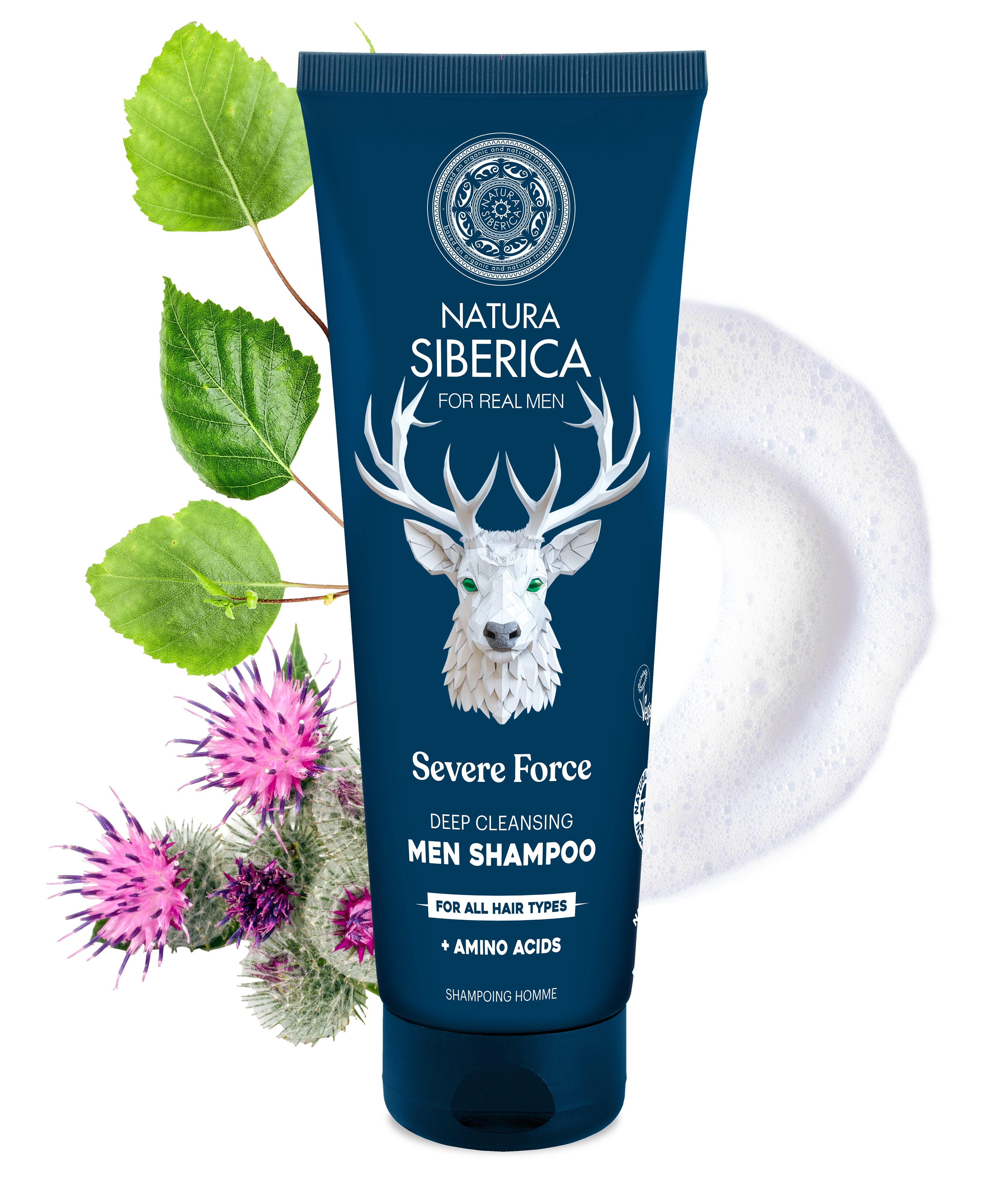 Natura Siberica Haarshampoo Men Severe Force. Deep Cleansing Men Shampoo. For all hair types