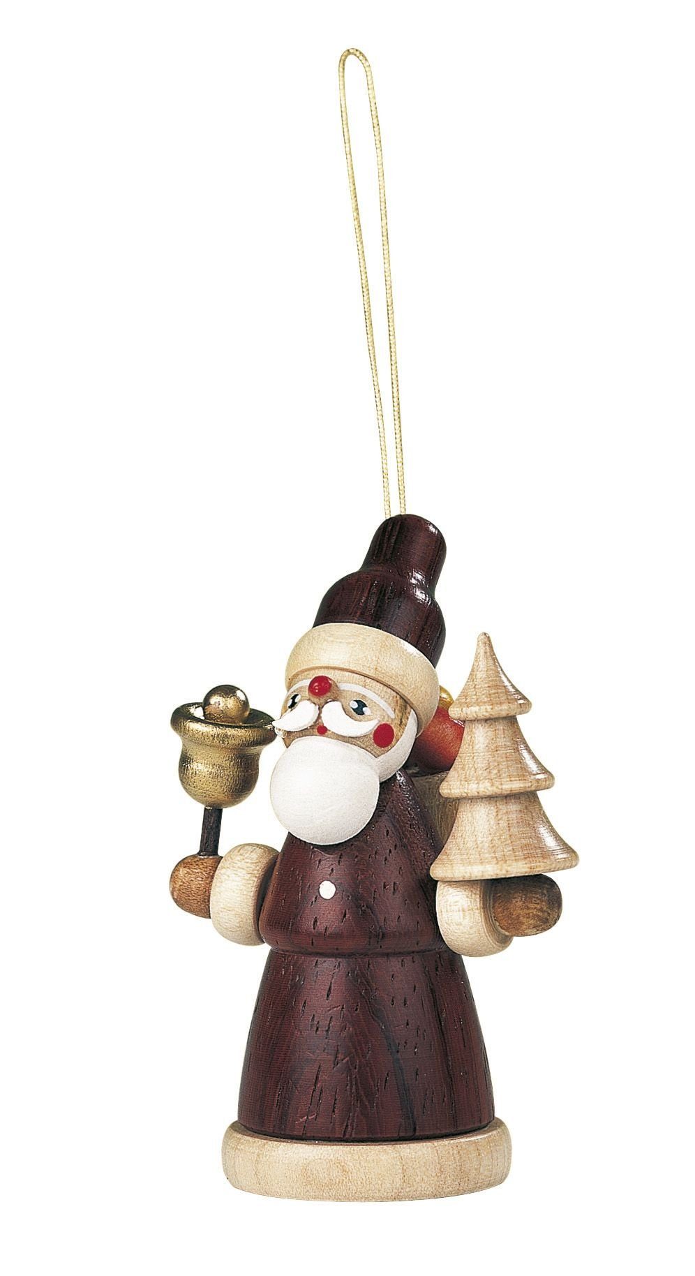 Müller Kleinkunst GmbH Seiffen Christbaumschmuck Christbaumschmuck Baumbehang Weihnachtsmann natur Höhe 8 cm NEU