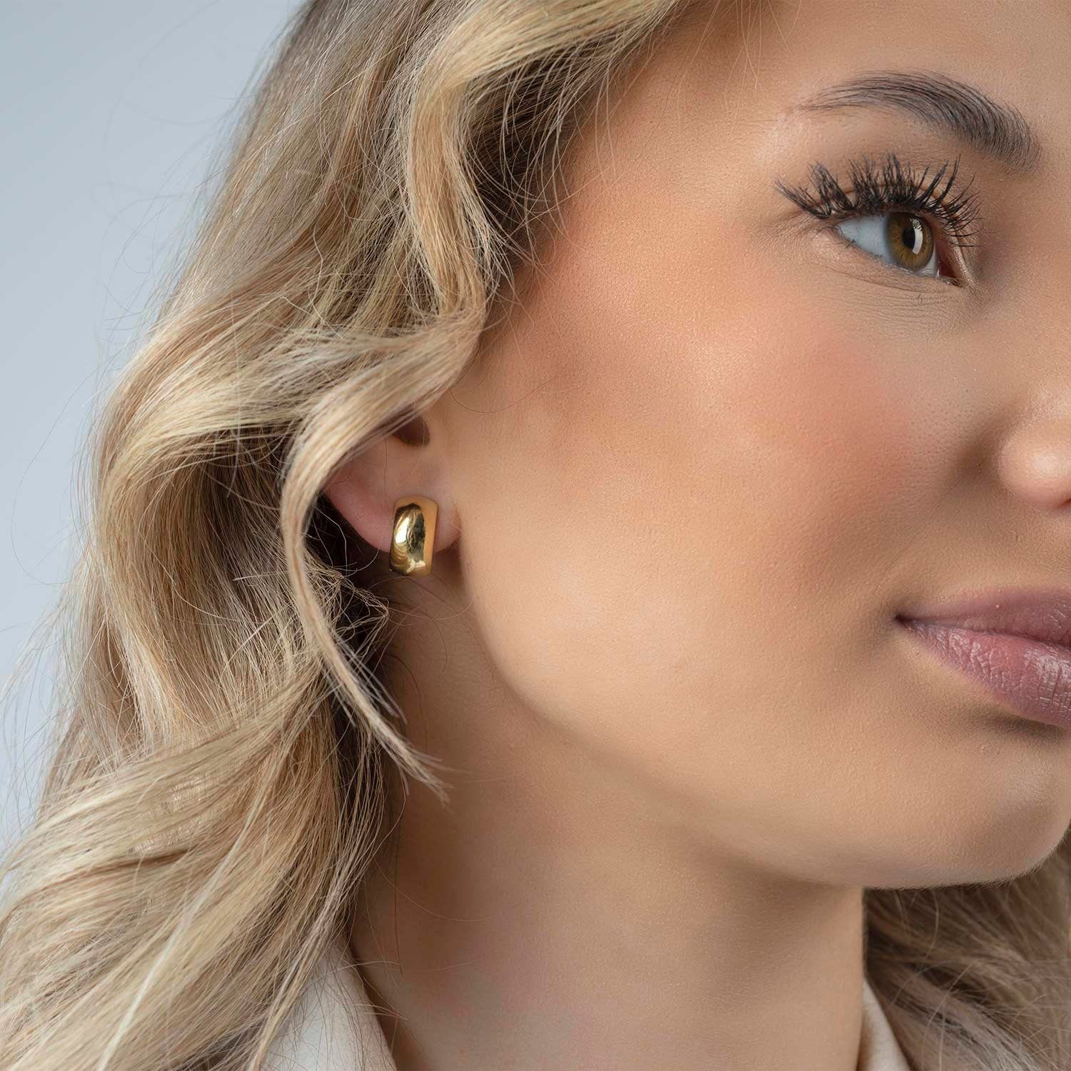 Materia Paar Ohrclips Damen Gold Basic mit Clipverschluss SO-504, Sterlings günstig online kaufen