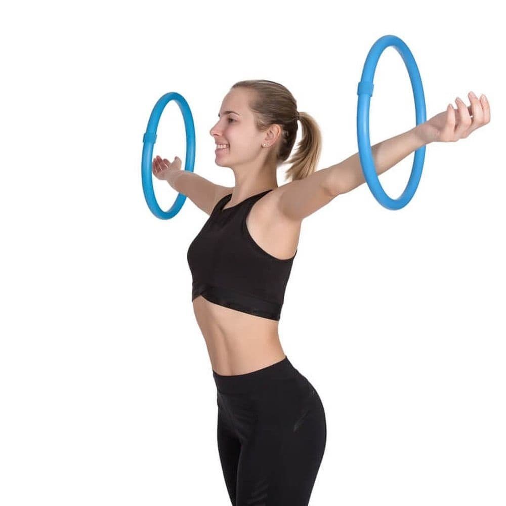 Hula-Hoop-Reifen Hoopomania Arm Hoop, Hula Hoop mit Schaumstoff, 2-teilig Hellblau