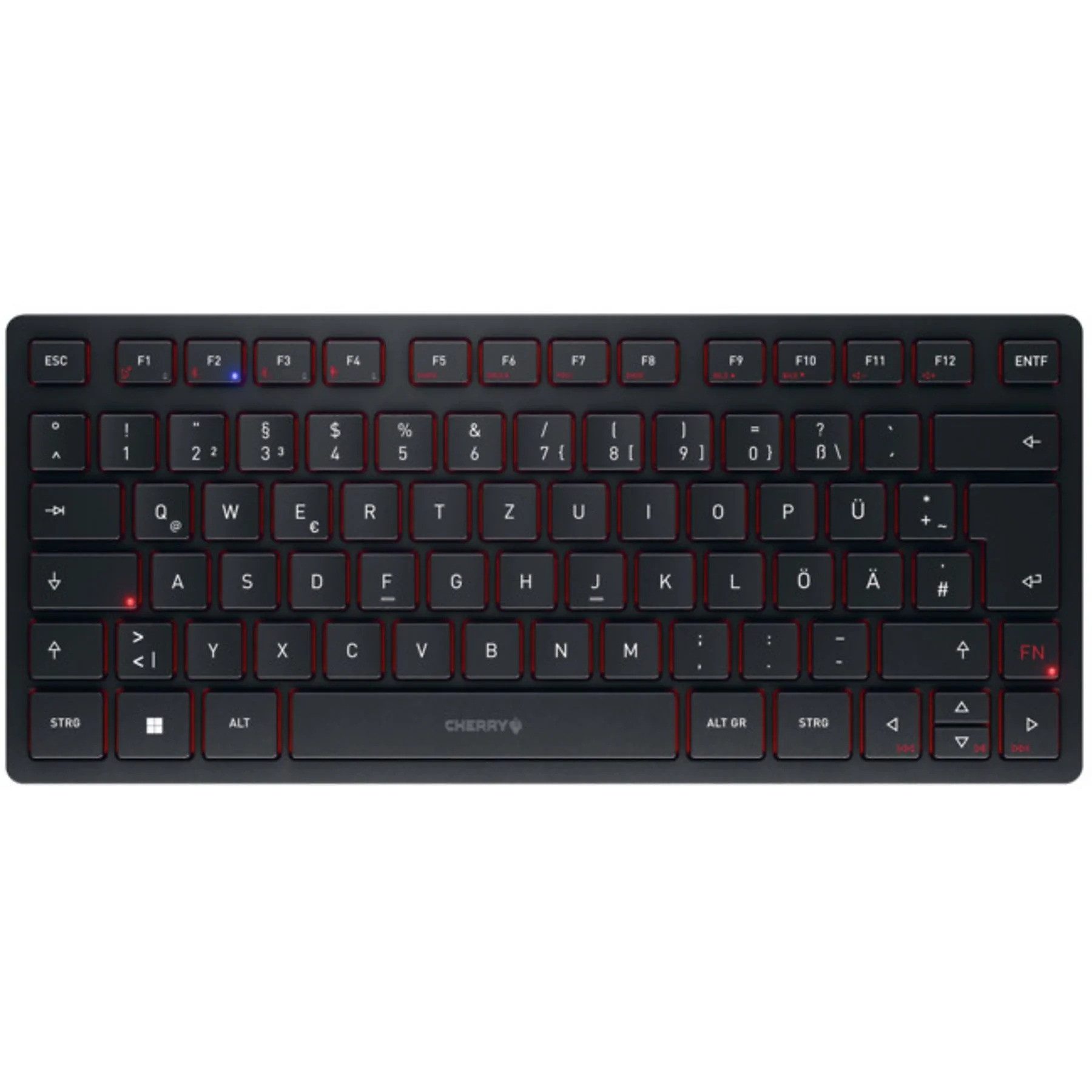 Cherry KW 9200 MINI kompakt kabellos für Büro Wireless-Tastatur