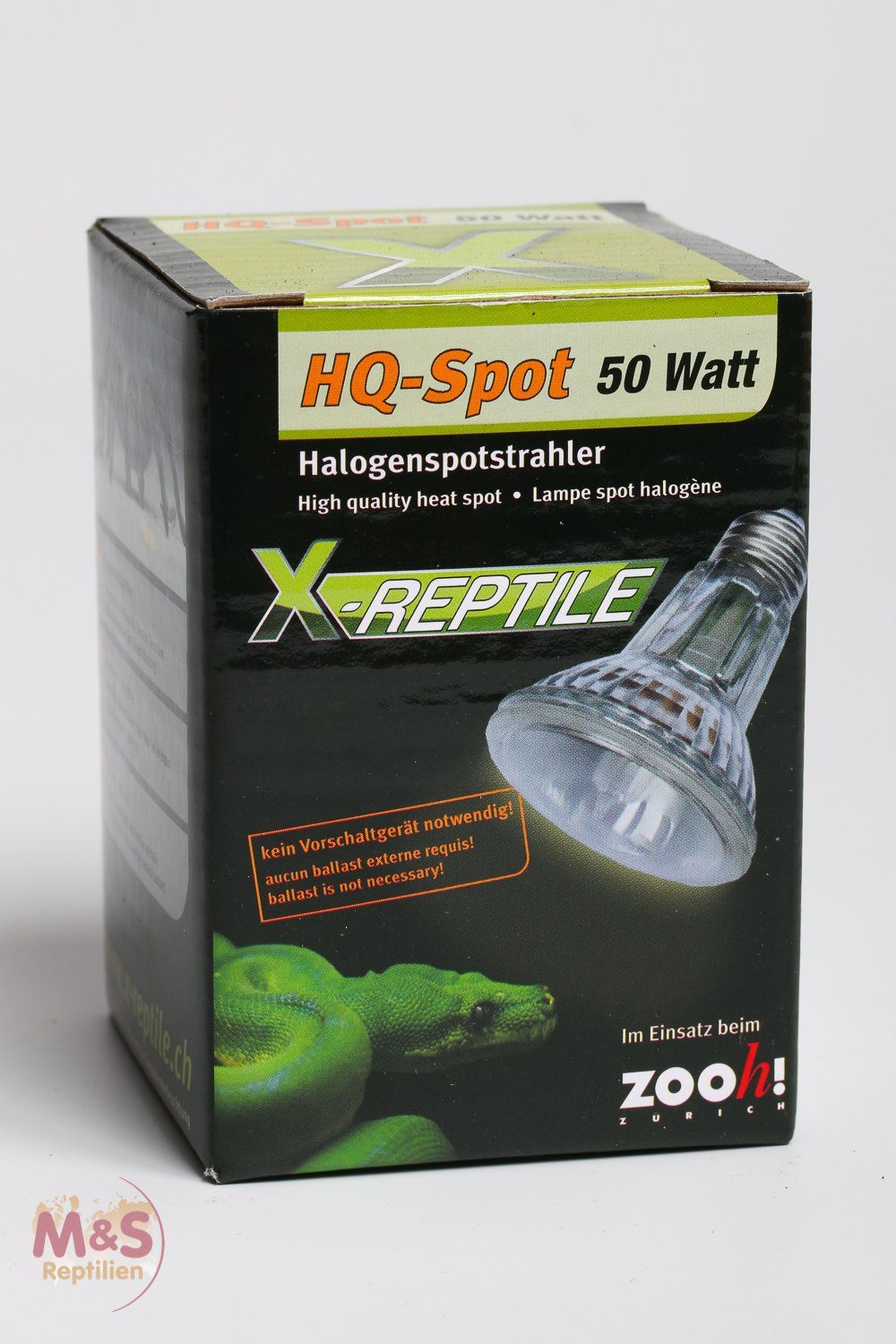 M&S Reptilien Terrarium X Reptile Halogen Spot (UVA Basking) Lampe 50 Watt günstig online kaufen