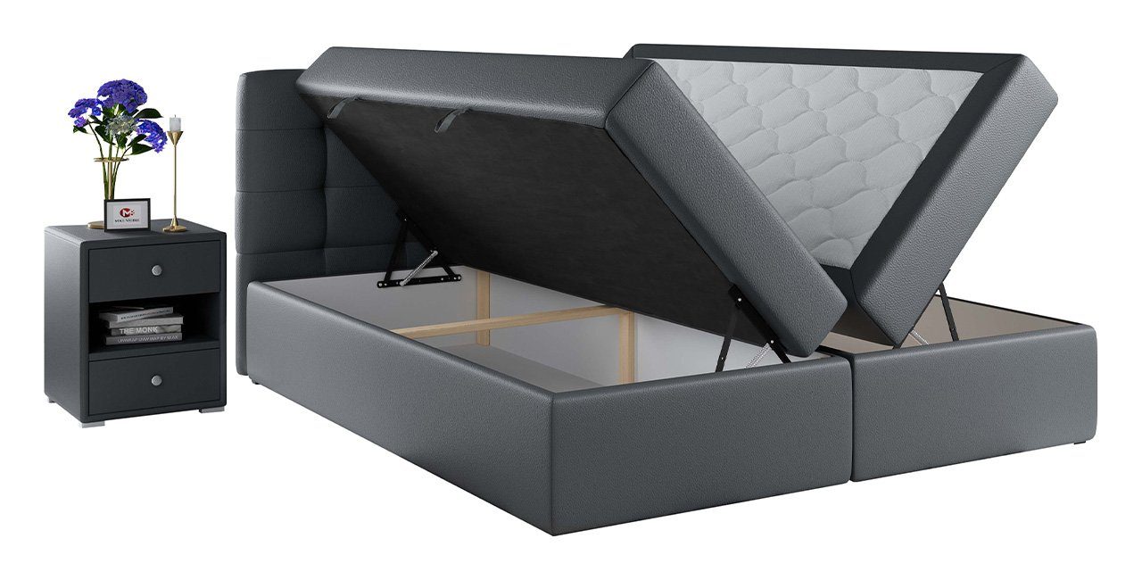 Bettkasten MÖBEL Boxspringbett Doppelbett mit MKS Polsterbett CENTOS, Multipocket-Matratze - mit