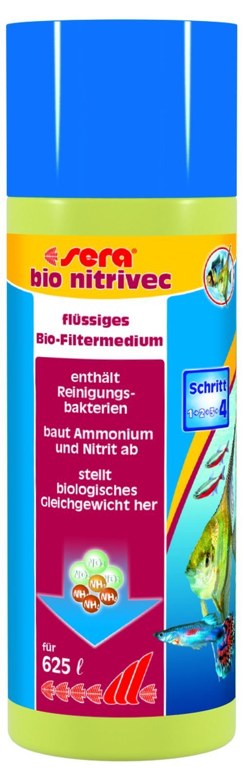 Aquariendeko sera bio nitrivec, Nitrit entfernen, 250 ml