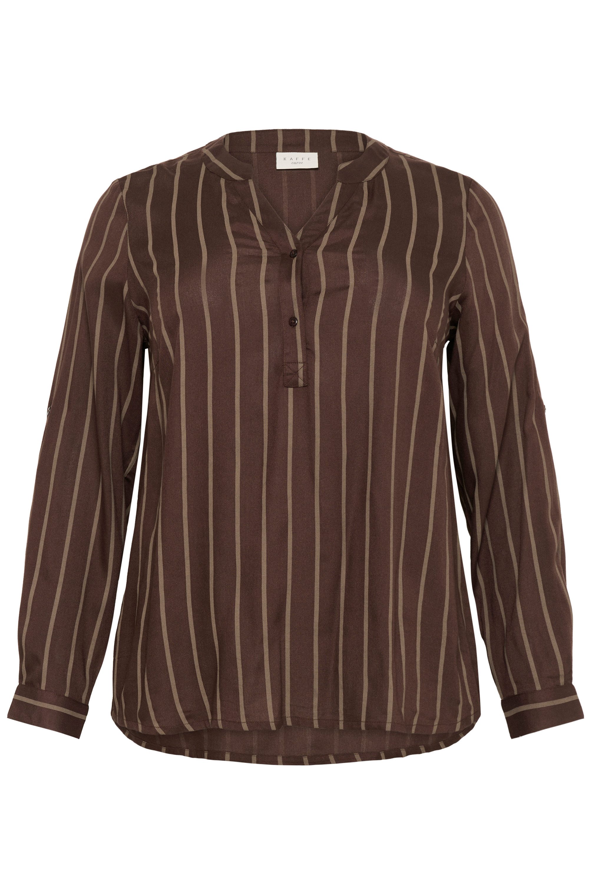 KAFFE Curve Langarmbluse Langarm-Bluse KCsida Große günstig online kaufen