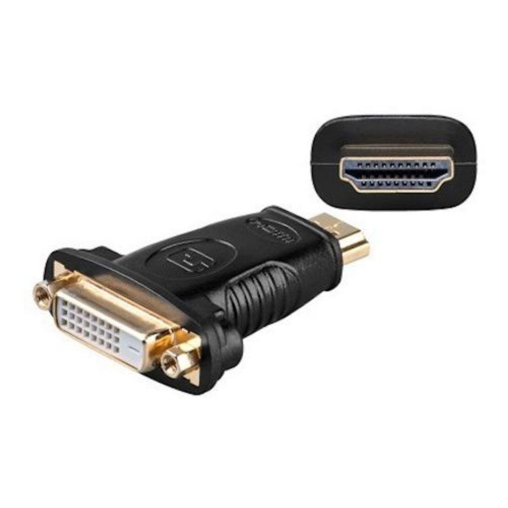 Adapter, HDMI Typ A Buchse - DVI-D (24+1) Buchse, schwarz HDMI-Kabel