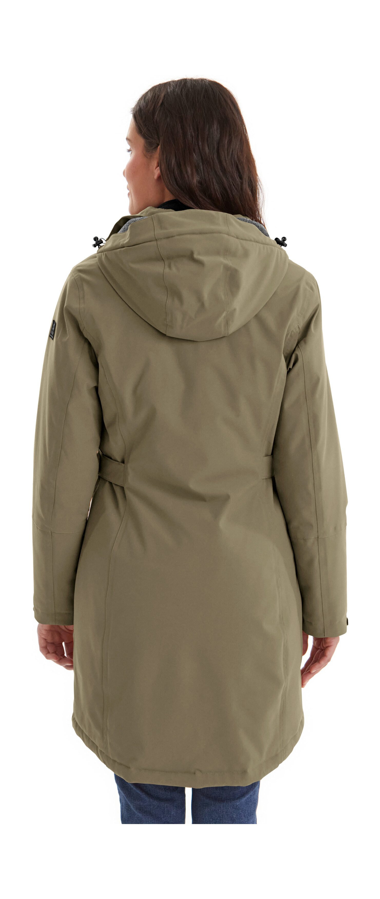 Killtec Parka KOW 165 WMN PRK Wasser- und winddichter Parka mit Teddyfleece und abnehmbarer Kapuze