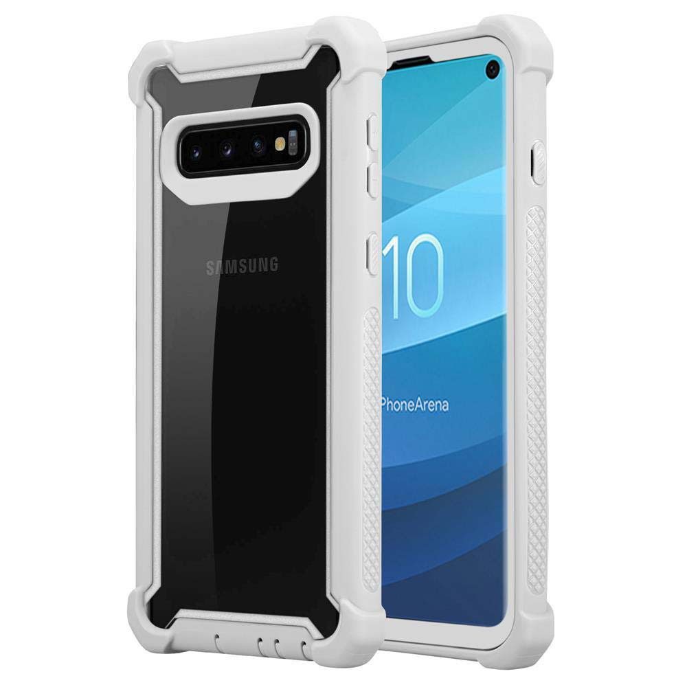 Cadorabo Handyhülle für Samsung Galaxy S10 PLUS Hülle Samsung Galaxy S10 PLUS, Handy Schutzhülle TPU Silikon Cover Bumper - Hard Cover Hybrid Case