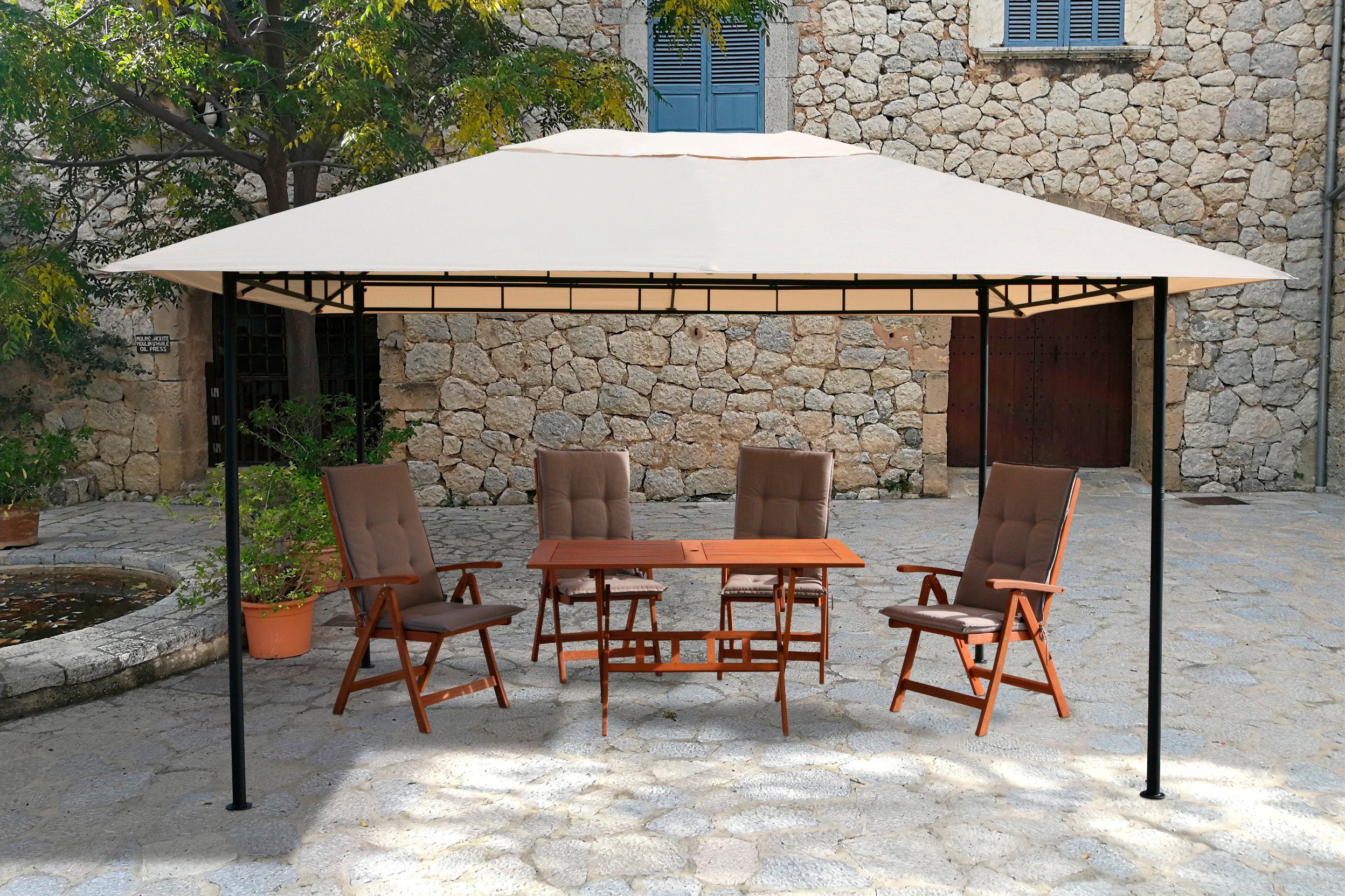 Grasekamp Pavillon Antik Amalfi, BxT: 293x390 cm, in versch. Farben