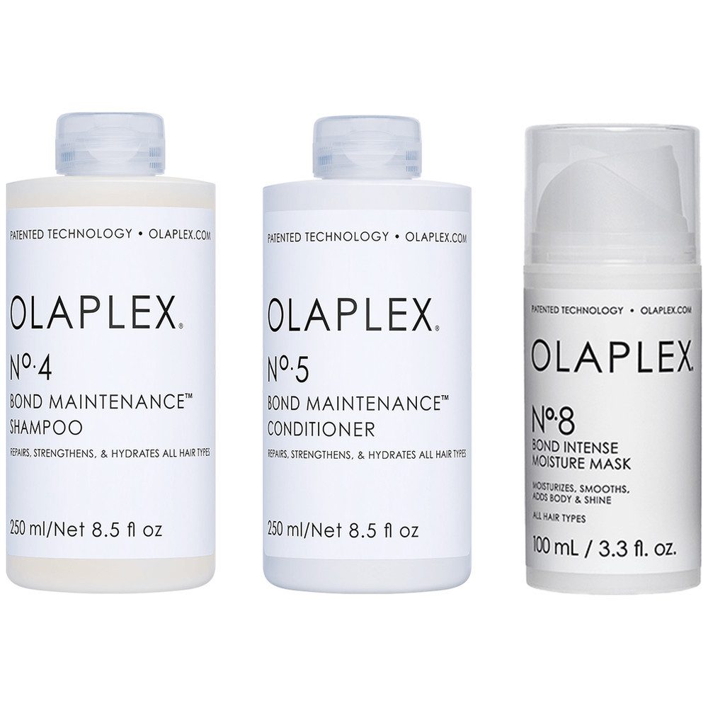 Haarpflege-Set OLAPLEX Set No. 4, No. 5, No. 8 Shampoo, Conditioner, Maske 3er Set