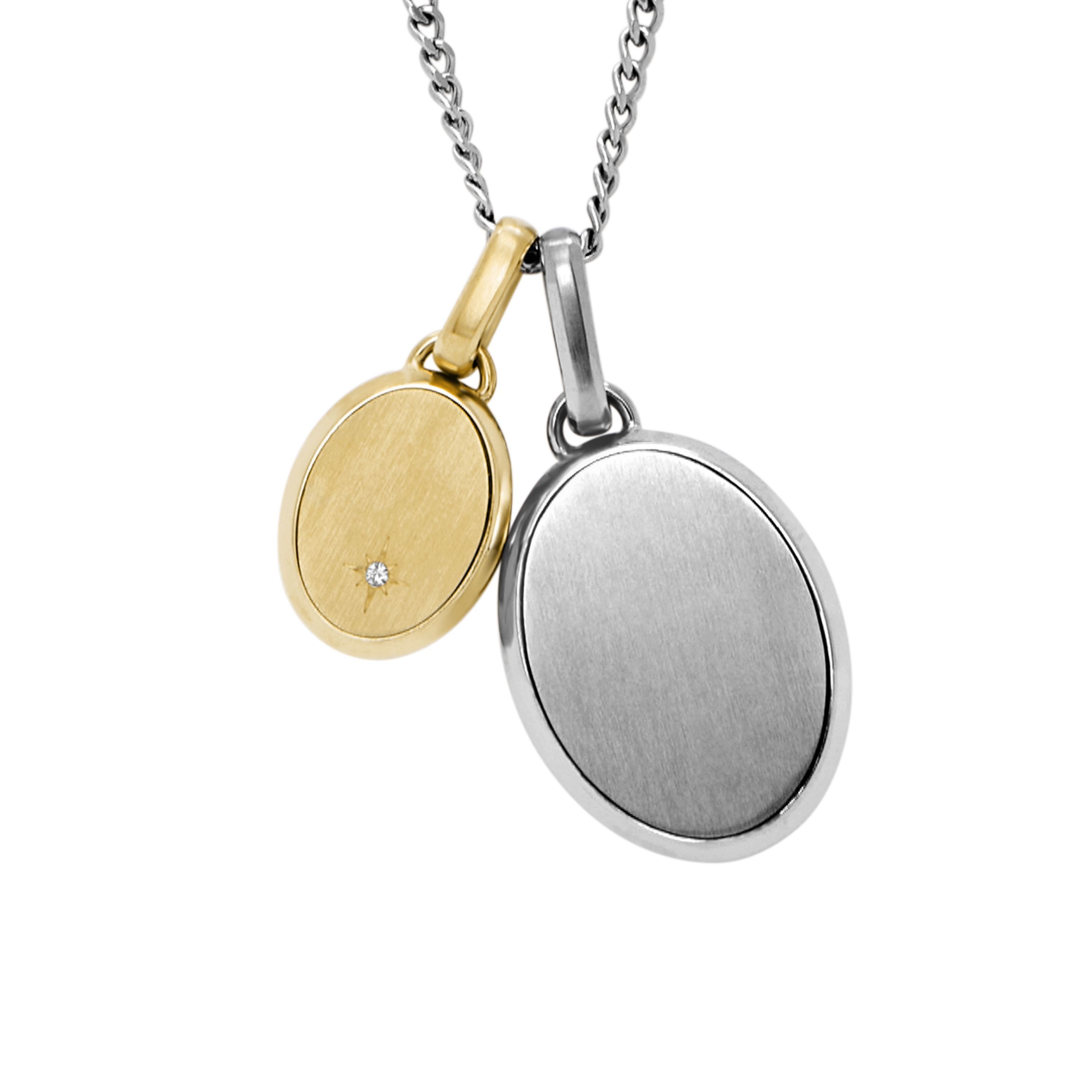 Kette mit Anhänger Schmuck Geschenk Edelstahl DREW Bicolor, JF04850998