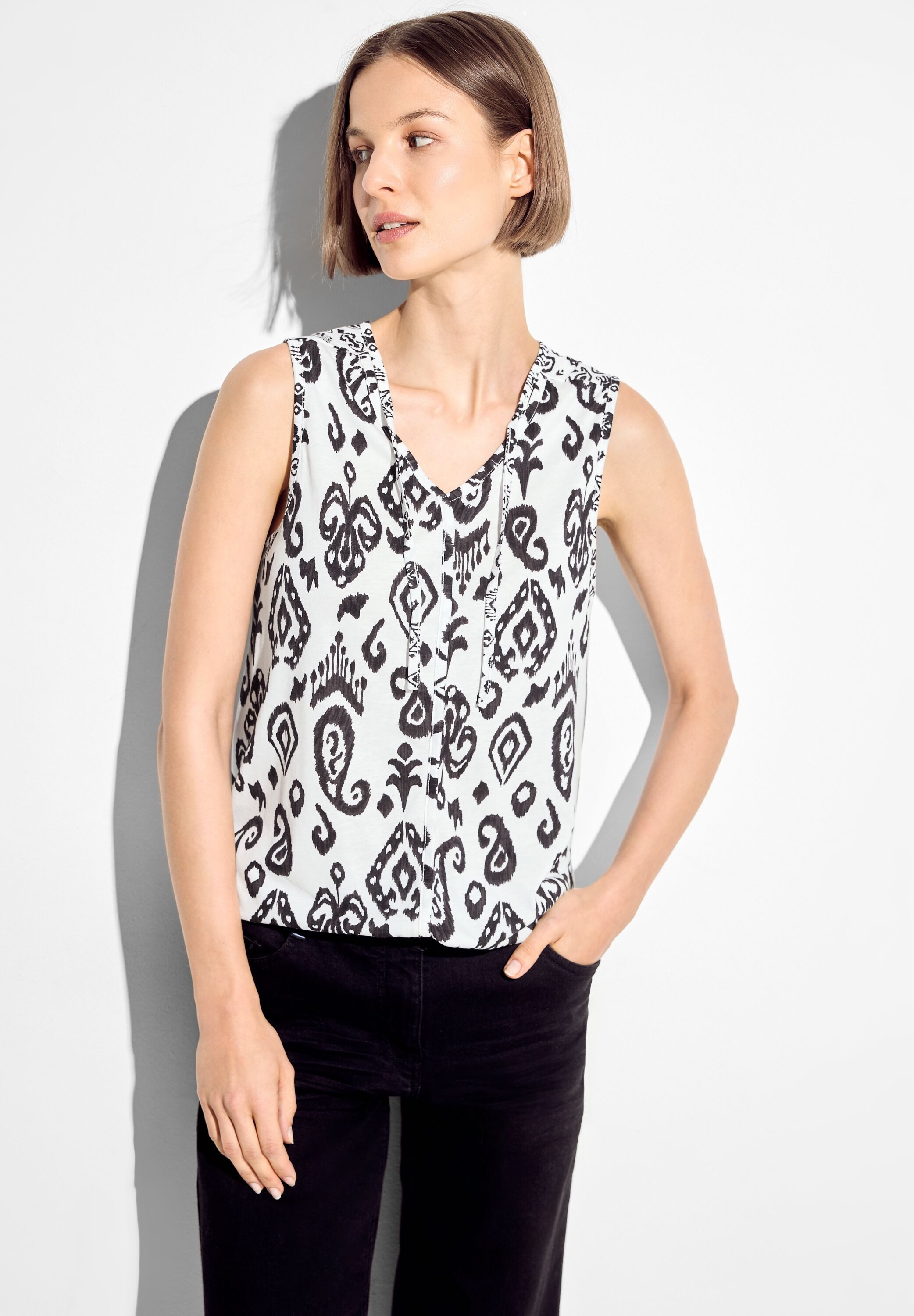 Cecil Shirttop mit Ornament-Muster