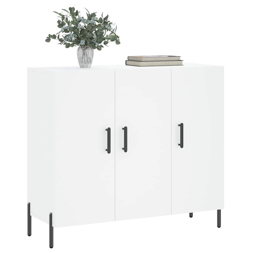 vidaXL Sideboard Sideboard Weiß 90x34x80 cm Holzwerkstoff (1 St)