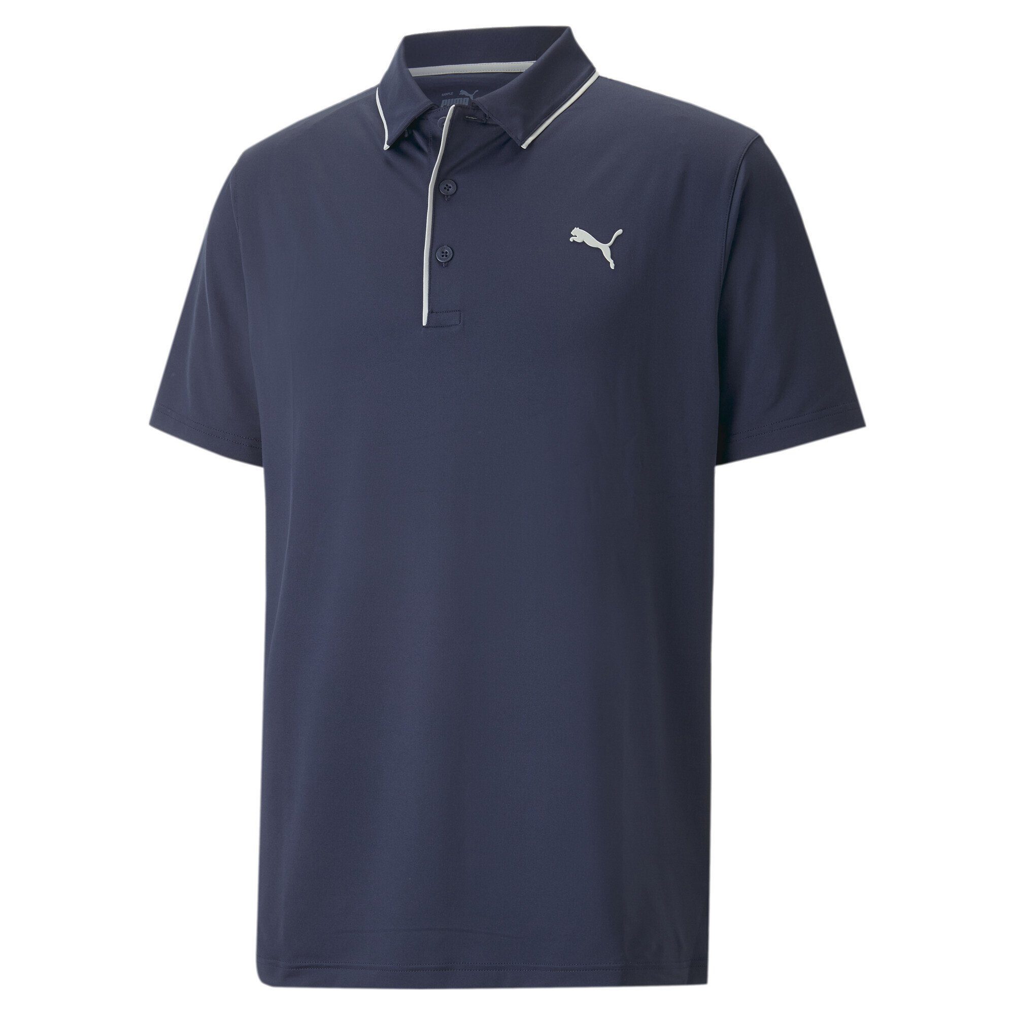 Golfpolo PUMA Navy Herren Poloshirt Bridges Mattr Blue Blazer