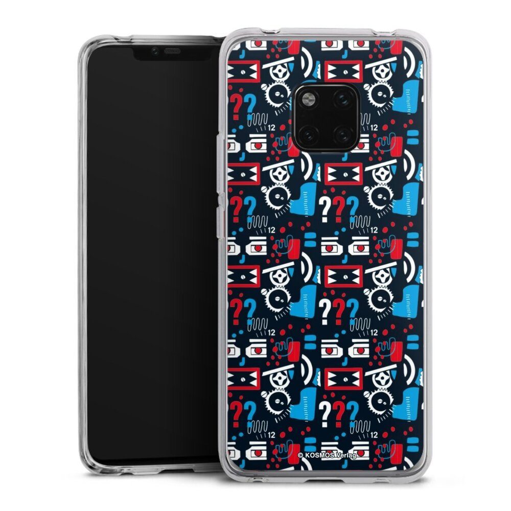 DeinDesign Handyhülle Die drei Fragezeichen Muster Offizielles Lizenzprodukt, Huawei Mate 20 Pro Silikon Hülle Bumper Case Handy Schutzhülle