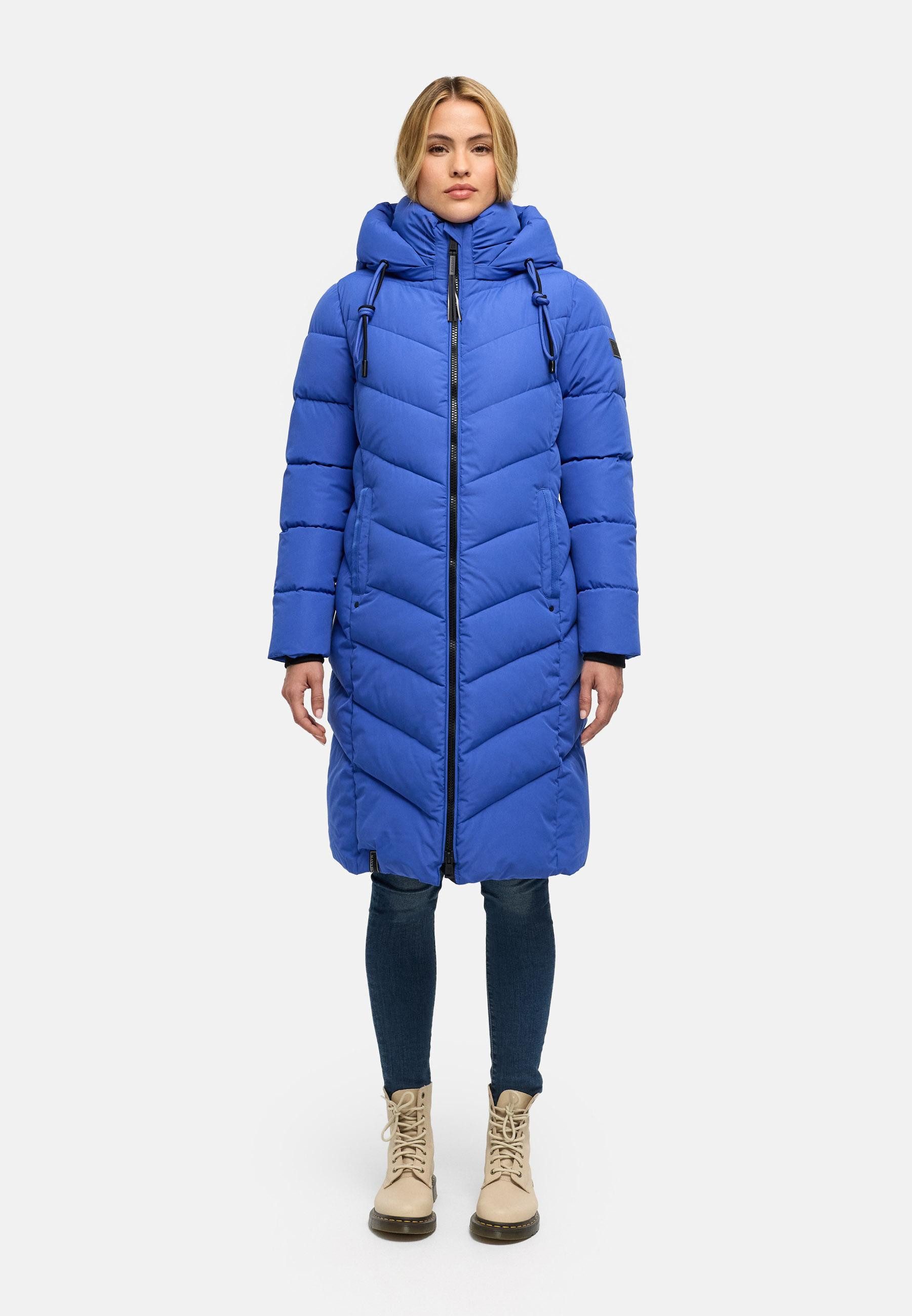 Navahoo Steppmantel Sahnekatzii XIV Schicker Wintermantel mit kuschlig warm wattiertem Kragen – Bild 4 von 5