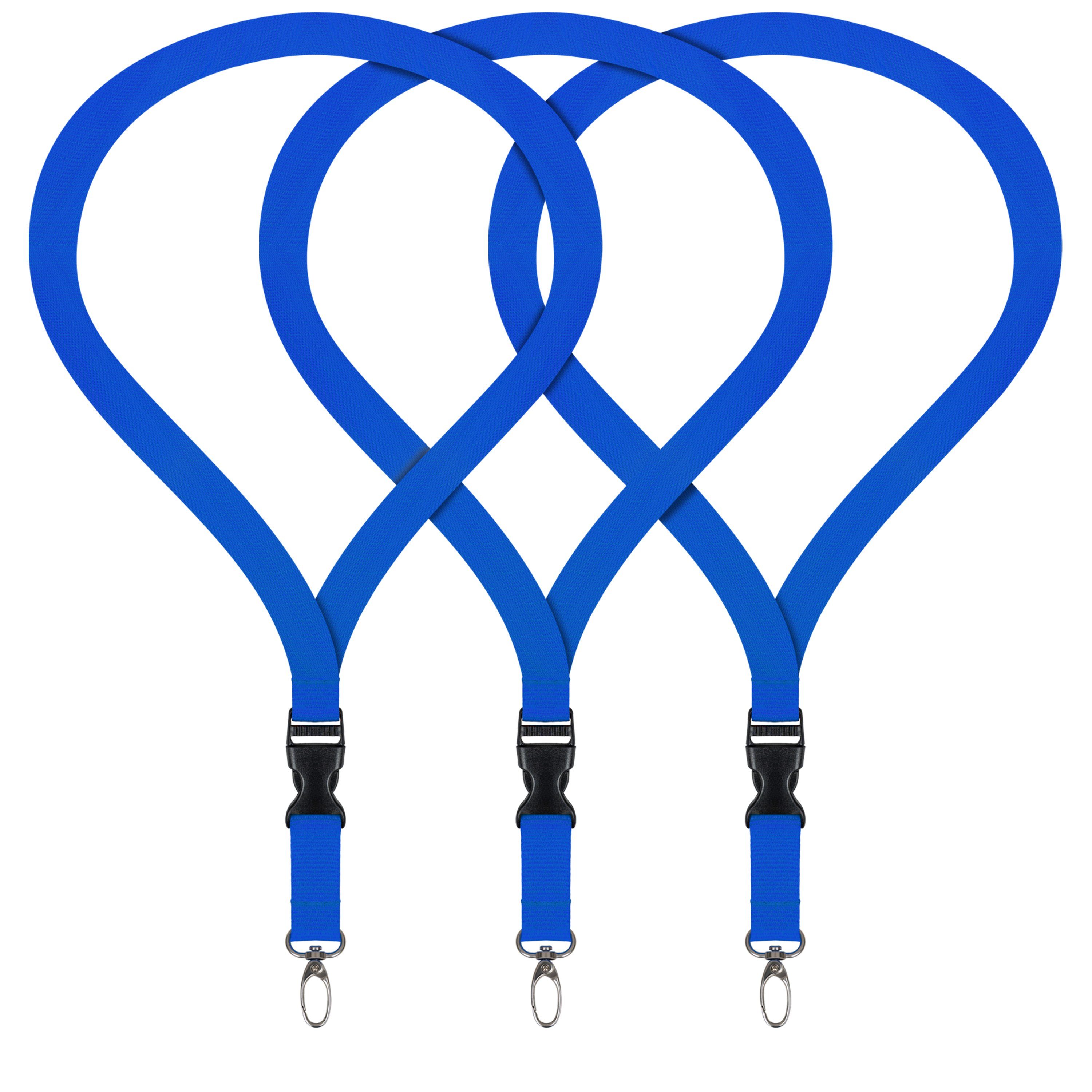 WEBBOMB Schlüsselanhänger 3x Lanyard unbedruckt Schlüsselbänder günstig online kaufen