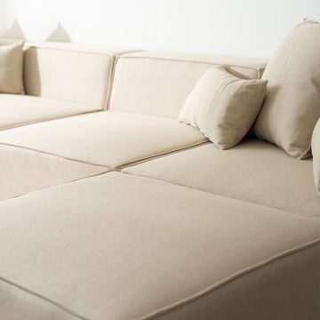 HOME DELUXE Sofa Modulares Sofa VERONA L, 4 Teile