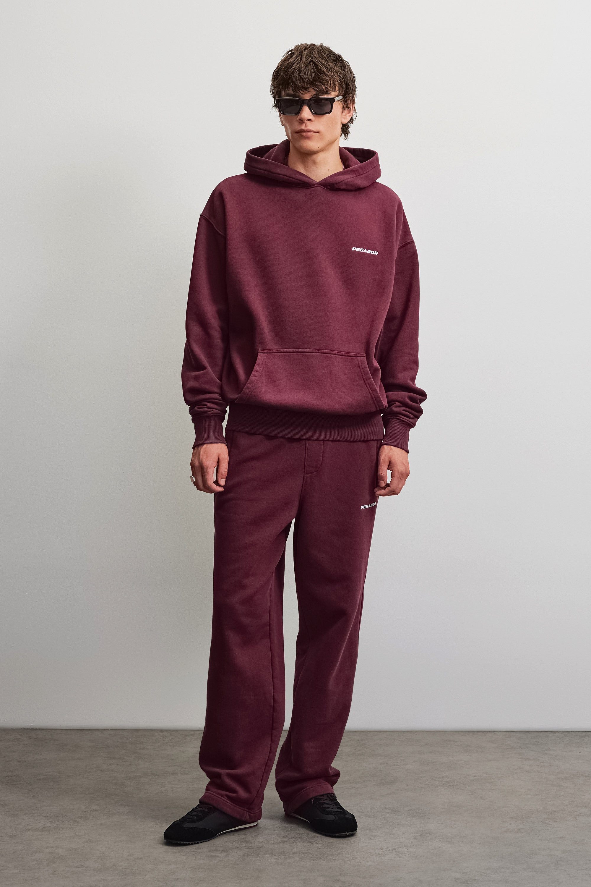 PEGADOR Kapuzensweatshirt Logo Oversized Hoodie Baumwollmischung, oversize – Bild 5 von 5