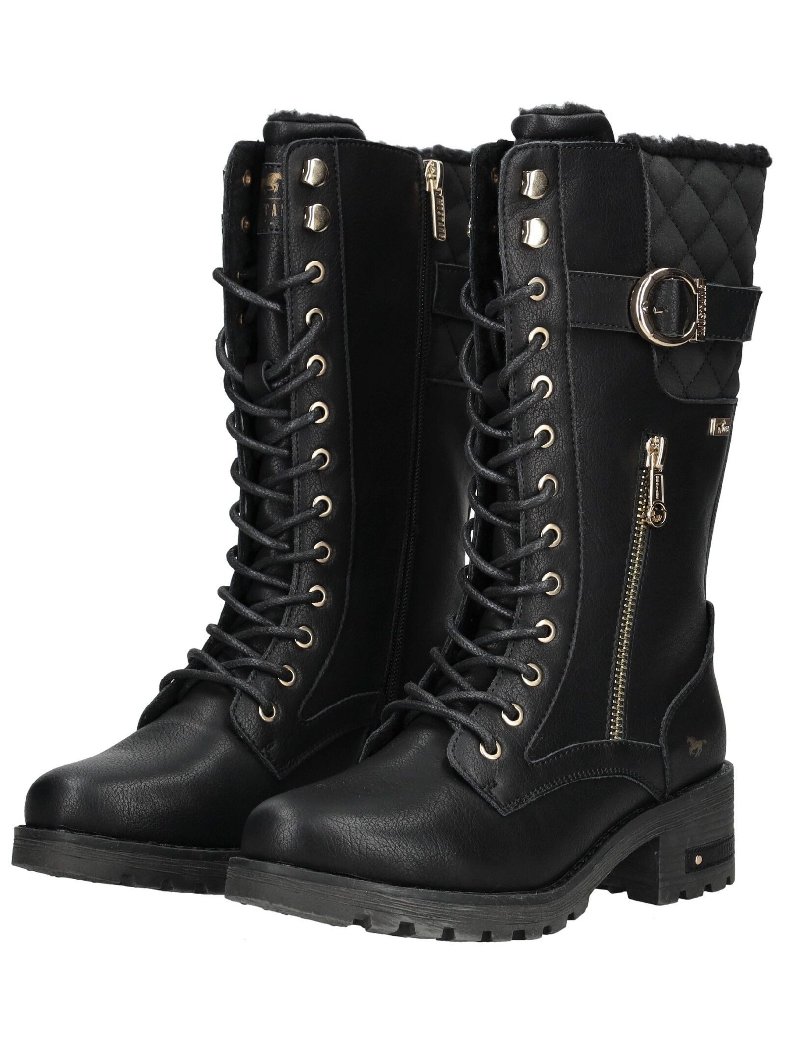 Mustang Shoes Mustang Shoes Stiefel Lederimitat Schnürstiefel – Bild 4 von 5