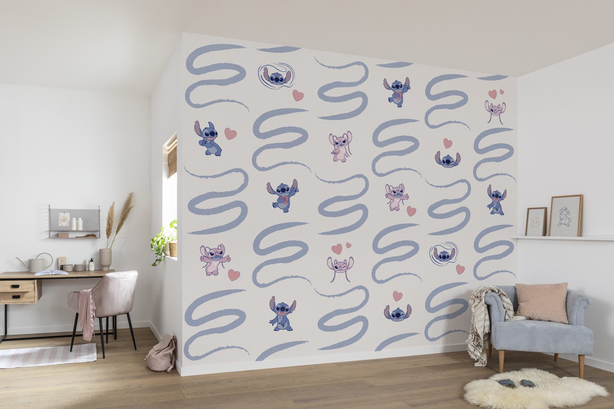 Komar Fototapete Digitaldruck Vlies - Lilo und Stitch Be Kind - Размер 300 x 250 cm, glatt, bedruckt, (Packung, 1 St), Kinderzimmer
