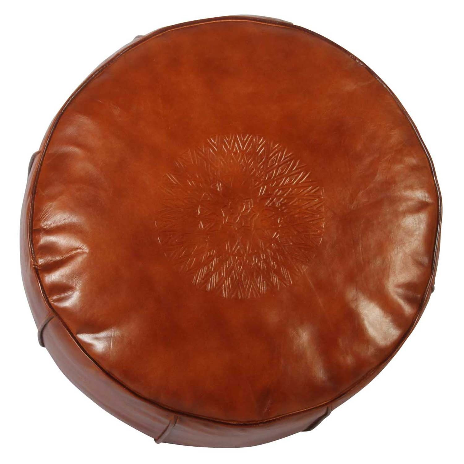 Casa Moro Pouf Marokkanisches Leder Sitzkissen günstig online kaufen