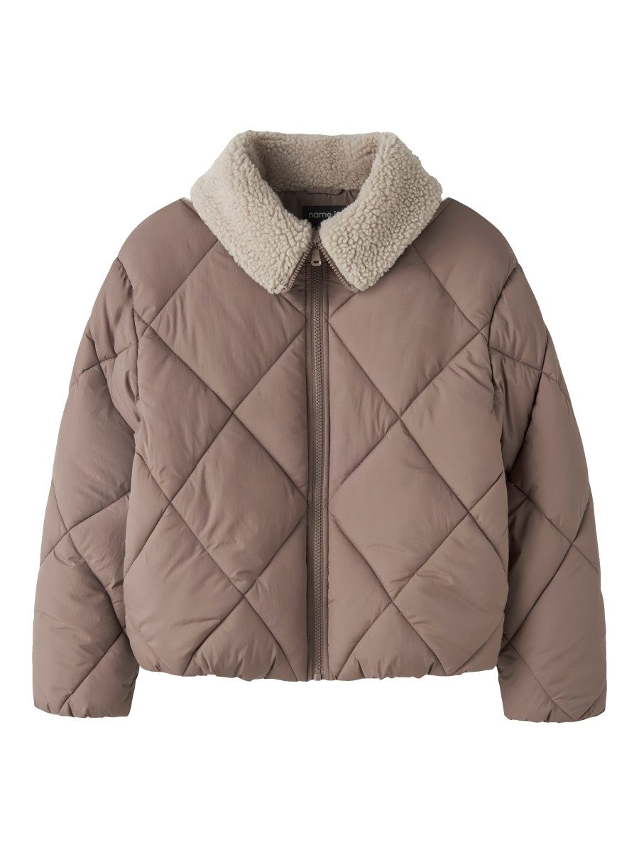 Name It Steppjacke NKFMELBOURNE PUFFER Fellimitatkragen