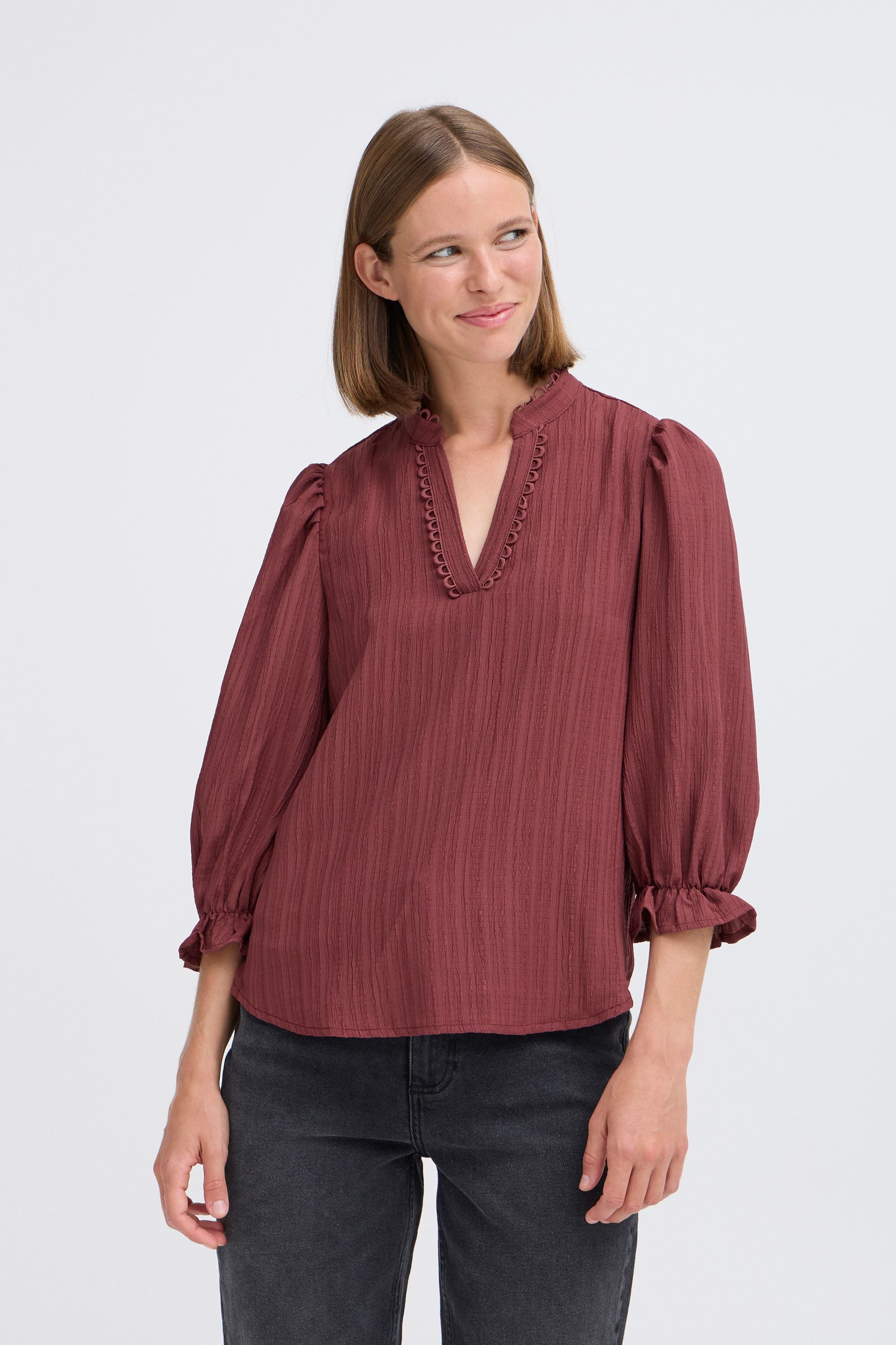 b.young Kurzarmbluse BYJULIANA SS BLOUSE - LIGHT WOVEN