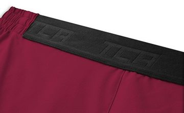 TCA Trainingsshorts TCA Herren Elite Tech Laufhose mit Reißverschlusstaschen - Rot, S (1-tlg)