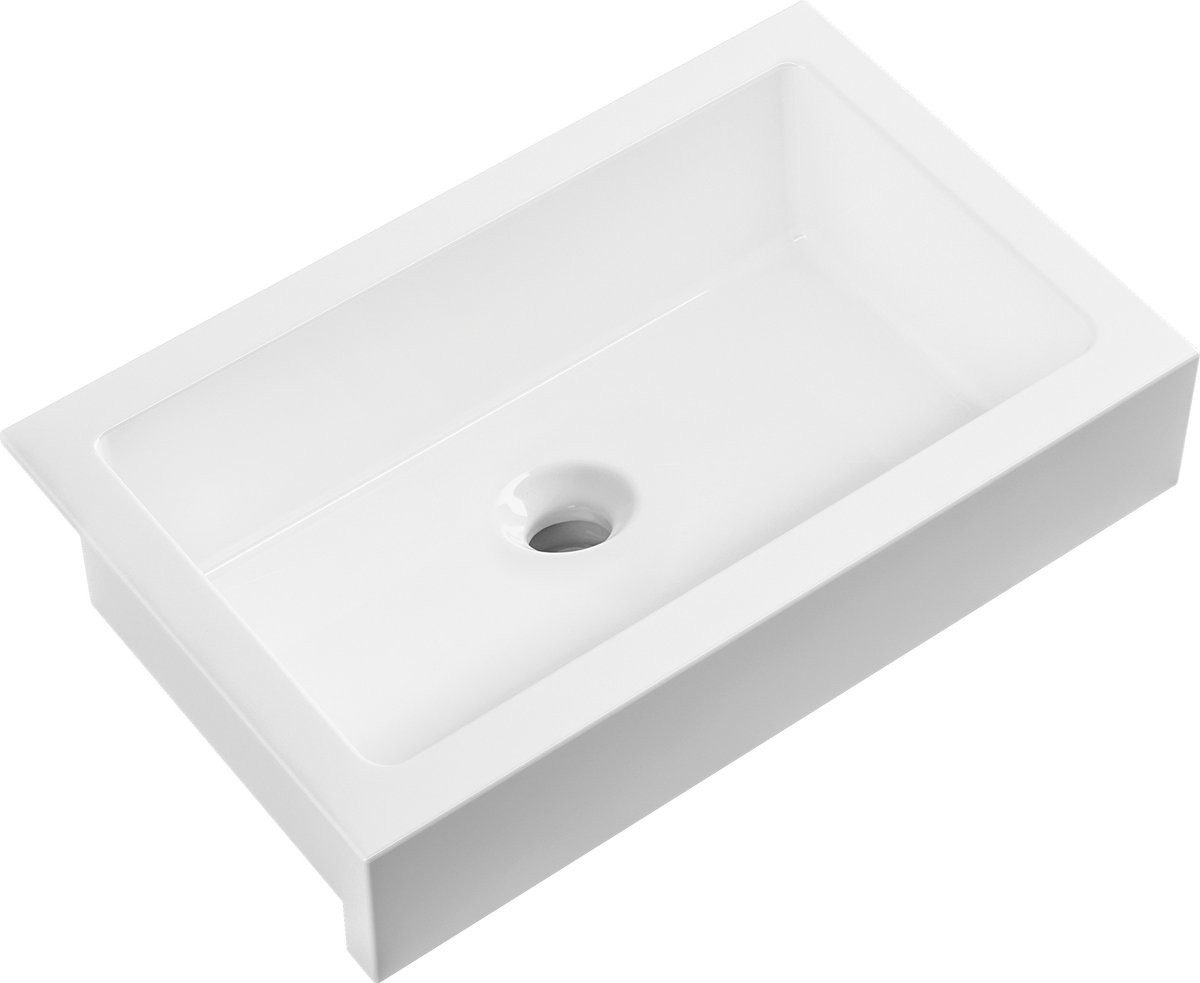 Sapho Küchenspüle ARYA Keramikspüle 86x55,5cm, Weiß, Rechteck, 86/55,5 cm, Sapho-50185